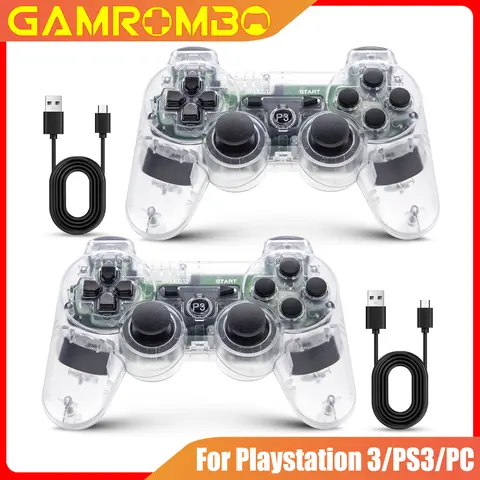 Controller per console Playstation 3/PS3/PC/Android Gamepad BT wireless Giroscopio a 6 assi Joystick da gioco con vibrazione a doppio motore