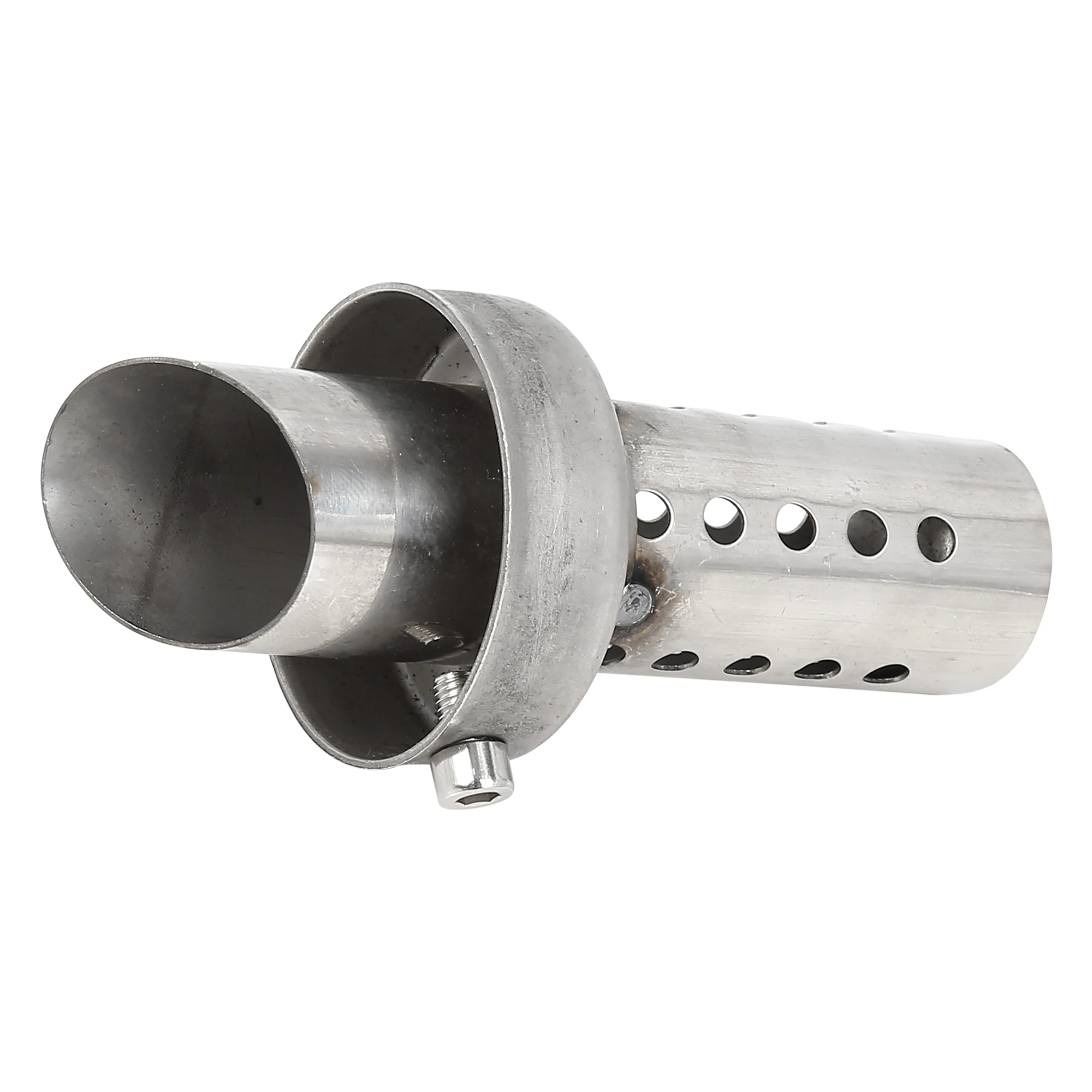 Motoforti Hexagonal Universal Motorcycle Exhaust Pipe Baffle Muffler Pipe Baffle Silver Tone - Image 6