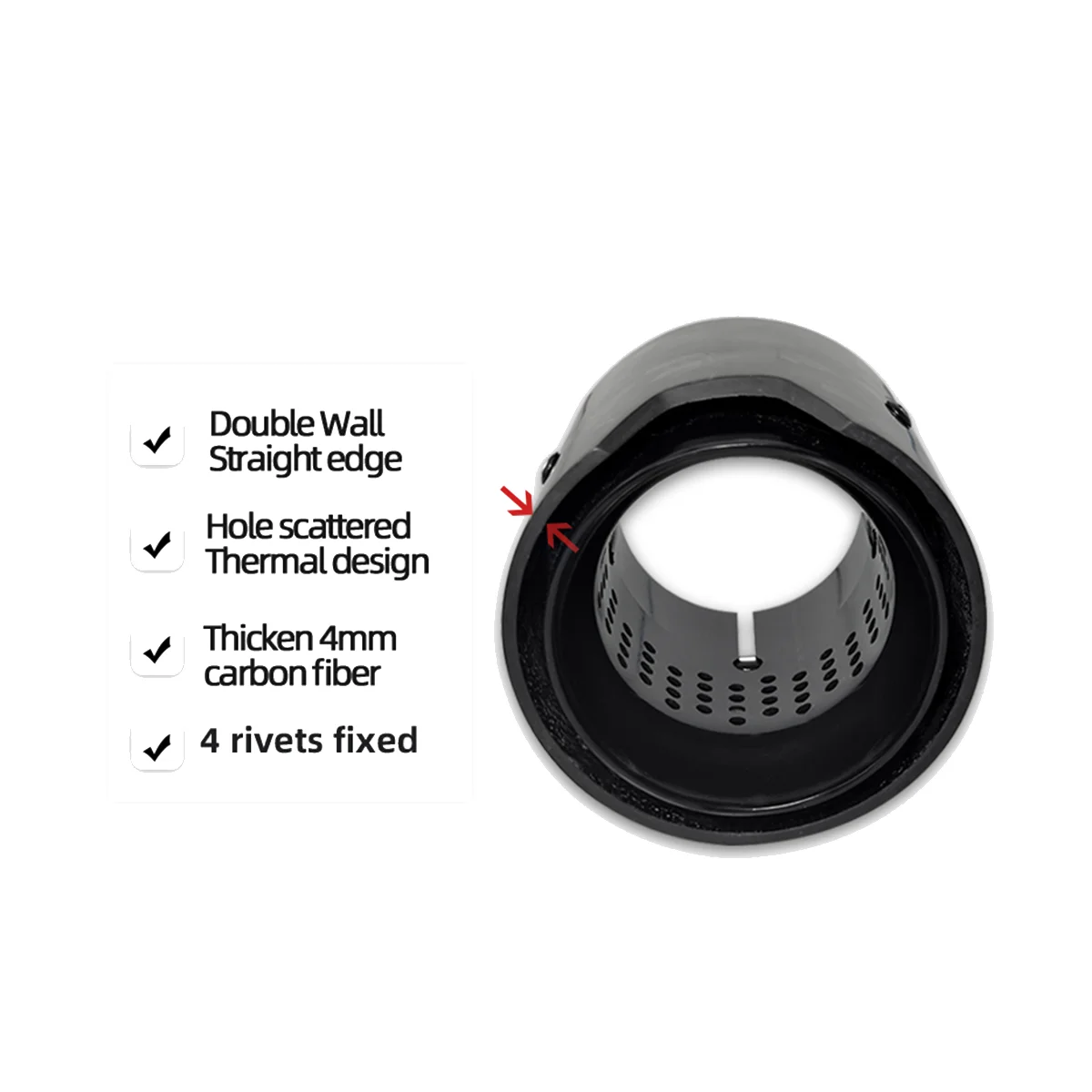 

1PCS Glossy Carbon Fiber Exhaust Tip Auspuffspitze for M2 M3 M135I M235I M140I M240I Black Glossy