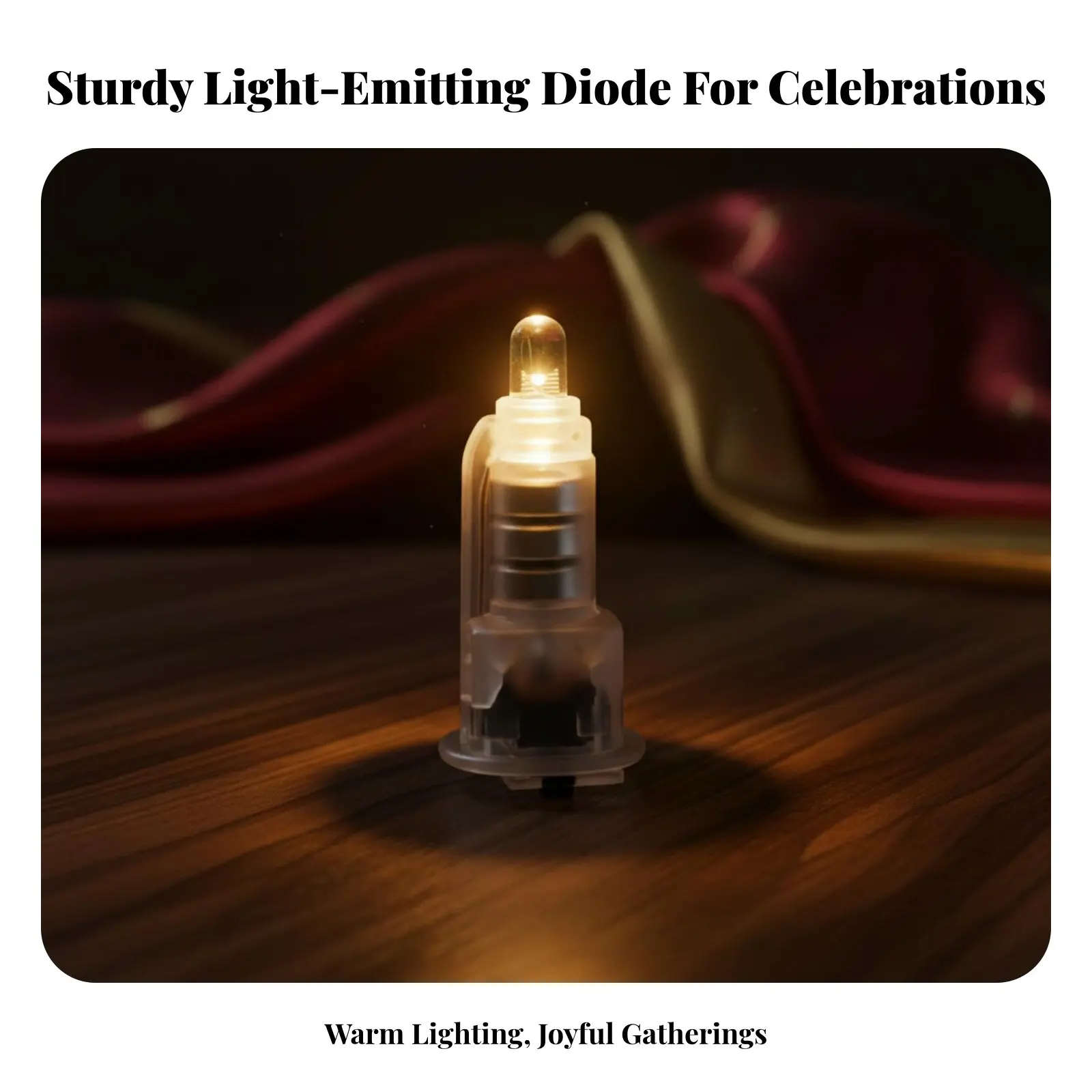 LED Light Bead Wick, Electronic Paper Lantern Accessory, Warm Yellow Light, DIY Replacement, Holiday Decor view 4