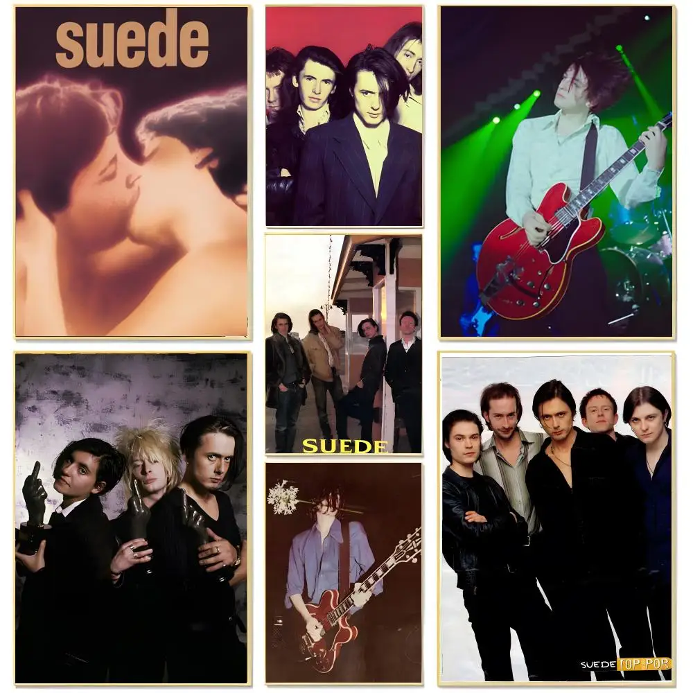 Band Rock Suede Poster Living Room Bedroom Decorative Print Unframed Decor