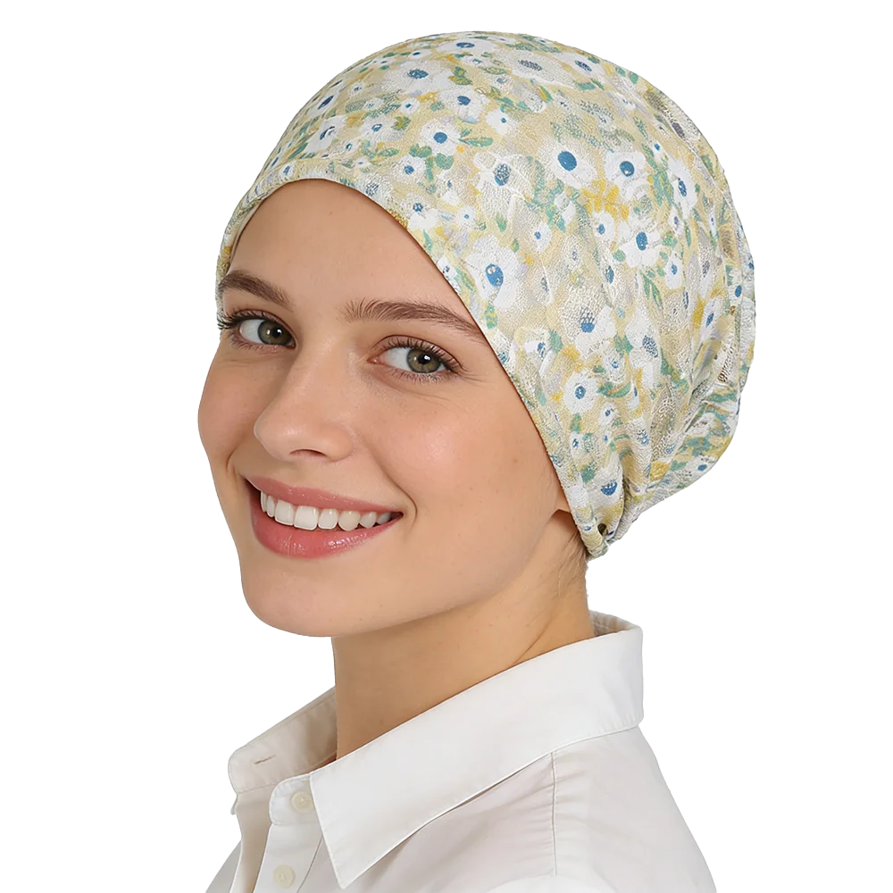 Lockere, lässige Chemo-Schlafmütze, Beanie-Mütze, Kopfbedeckung – Detail 9