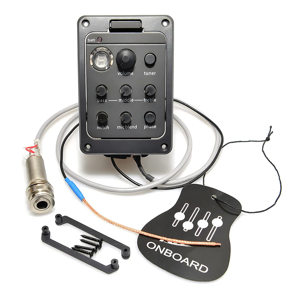 Plastic 301 Guitar Pickup with Tuner Presys Guitar Preamp EQ Equalizer Guitar Soundhole EQ Parts Accessories view 2