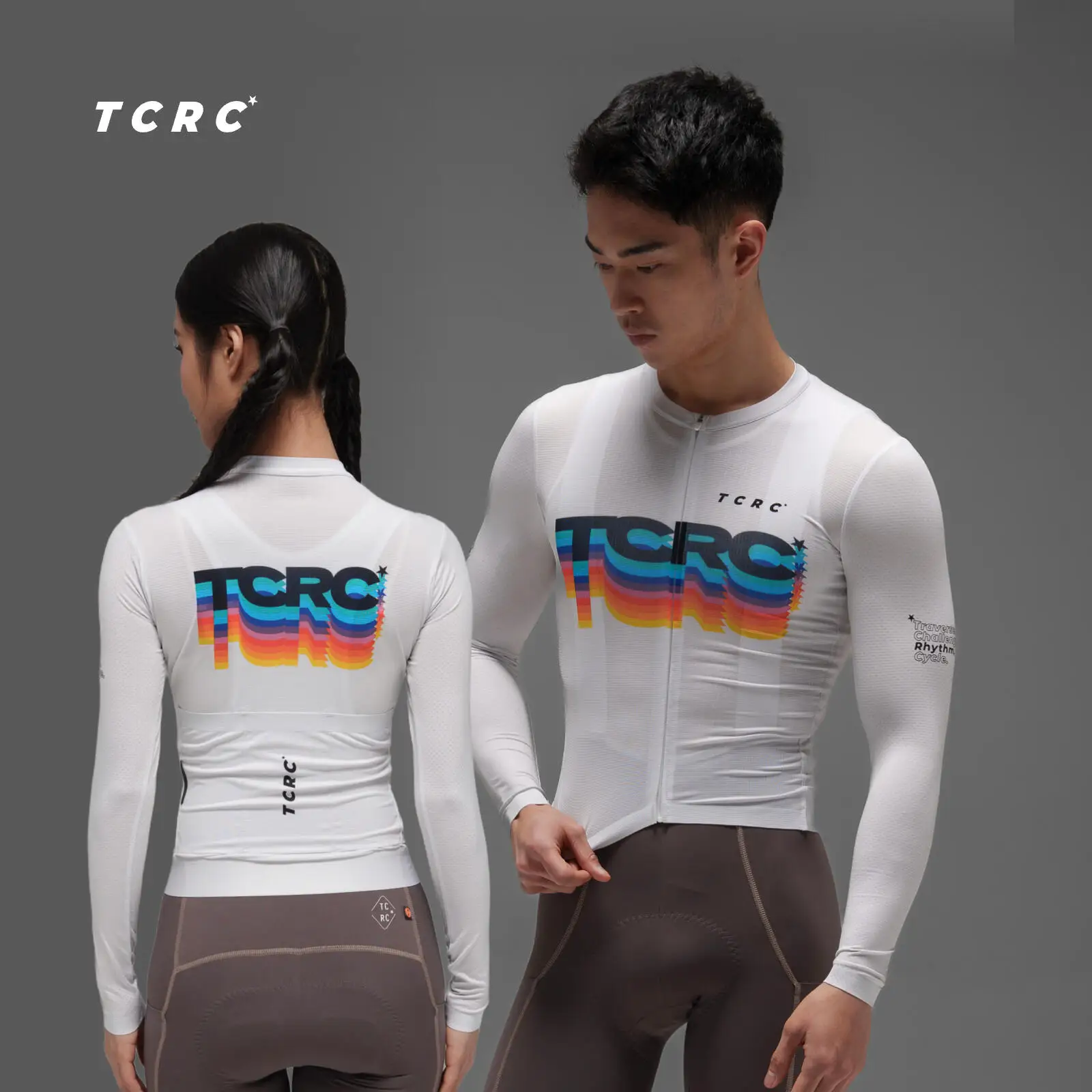 

TCRC Men Women Cycling Jersey Mesh Breathable Bike Tops 2026 Sping Summer Long Sleeve Bicycle Jerseys Breathable MTB Clothes