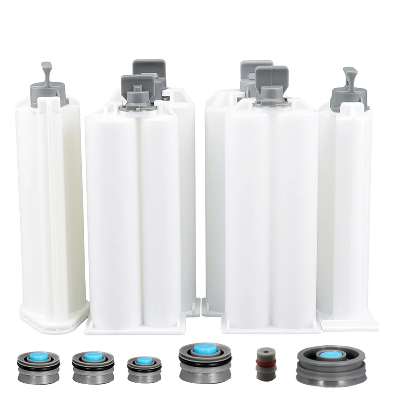 20Pcs Empty 50ml 1:1 2:1 10:1 Epoxy Resin AB Glue Dispenser Cartridge Sealant Caulking Adhesive Tube