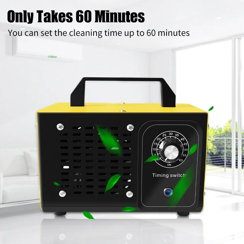 ATWFS 220V 60G Ozone Generator Purifier Cleaning Formaldehy Air Cleaner Ozono Disinfection Sterilization