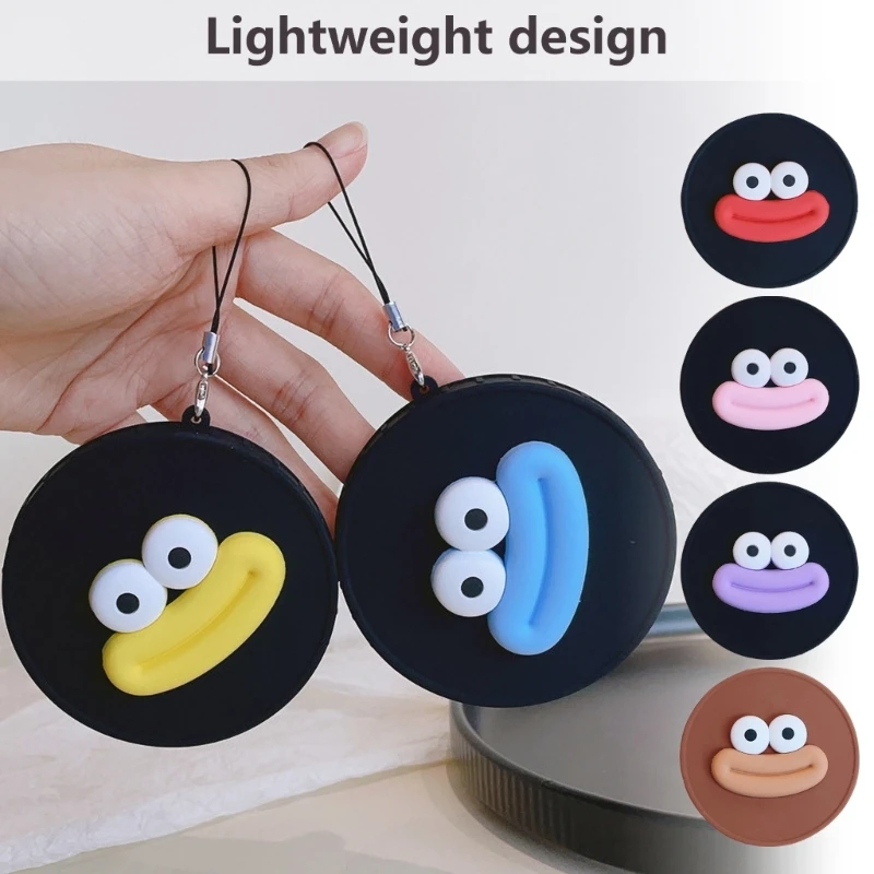 Nắp Ống Kính Hoạt Hình Dễ Thương Vỏ Silicon Cho 90 Bảo Vệ Ống Kính Máy Ảnh Với Dây Dễ Dàng Mang Theo Vỏ Ống Kính Silicon