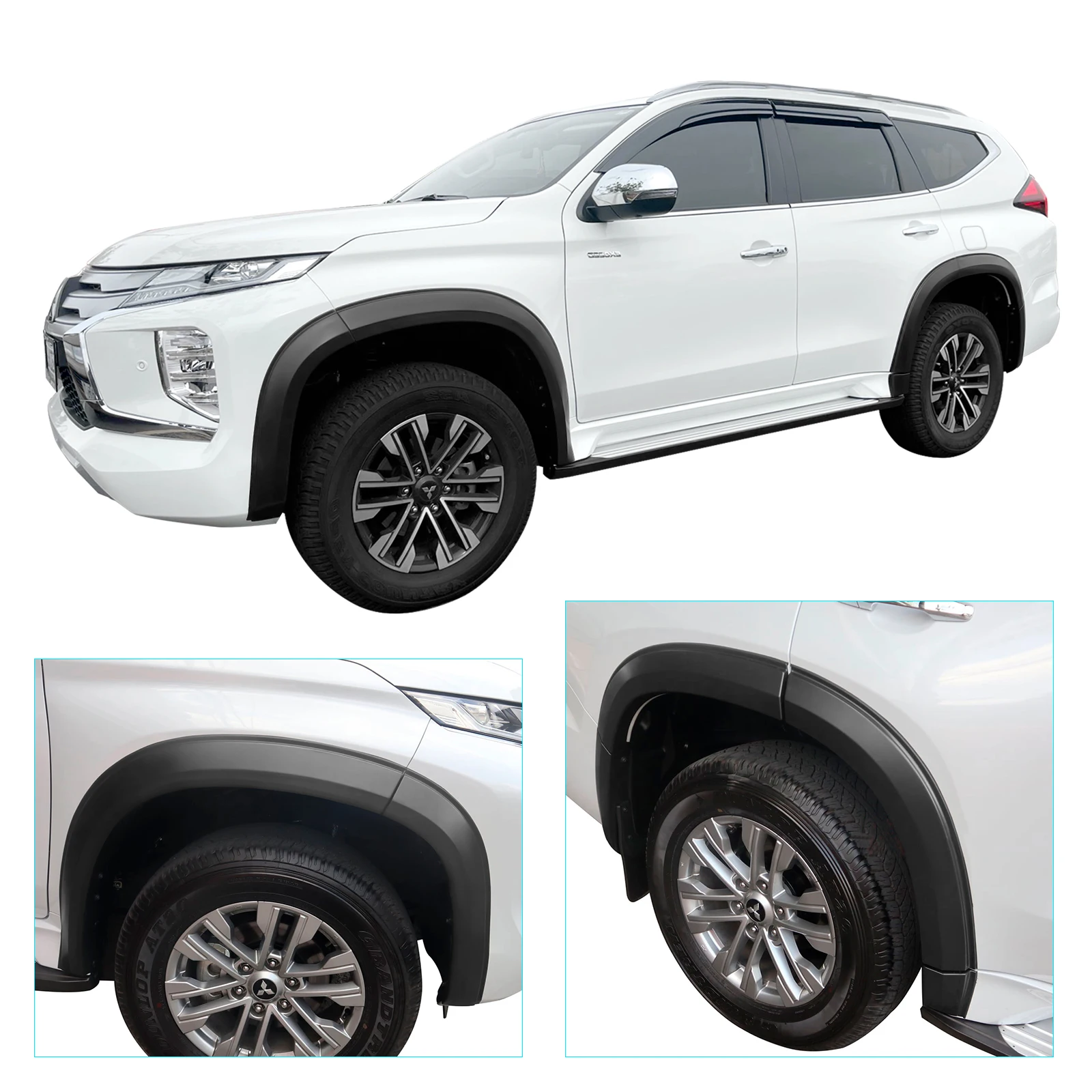 Mudguards Fender Flares Wheel Arch for Mitsubishi Pajero Sport 2020 2021 2022 2023 Matte Black Car Accessories