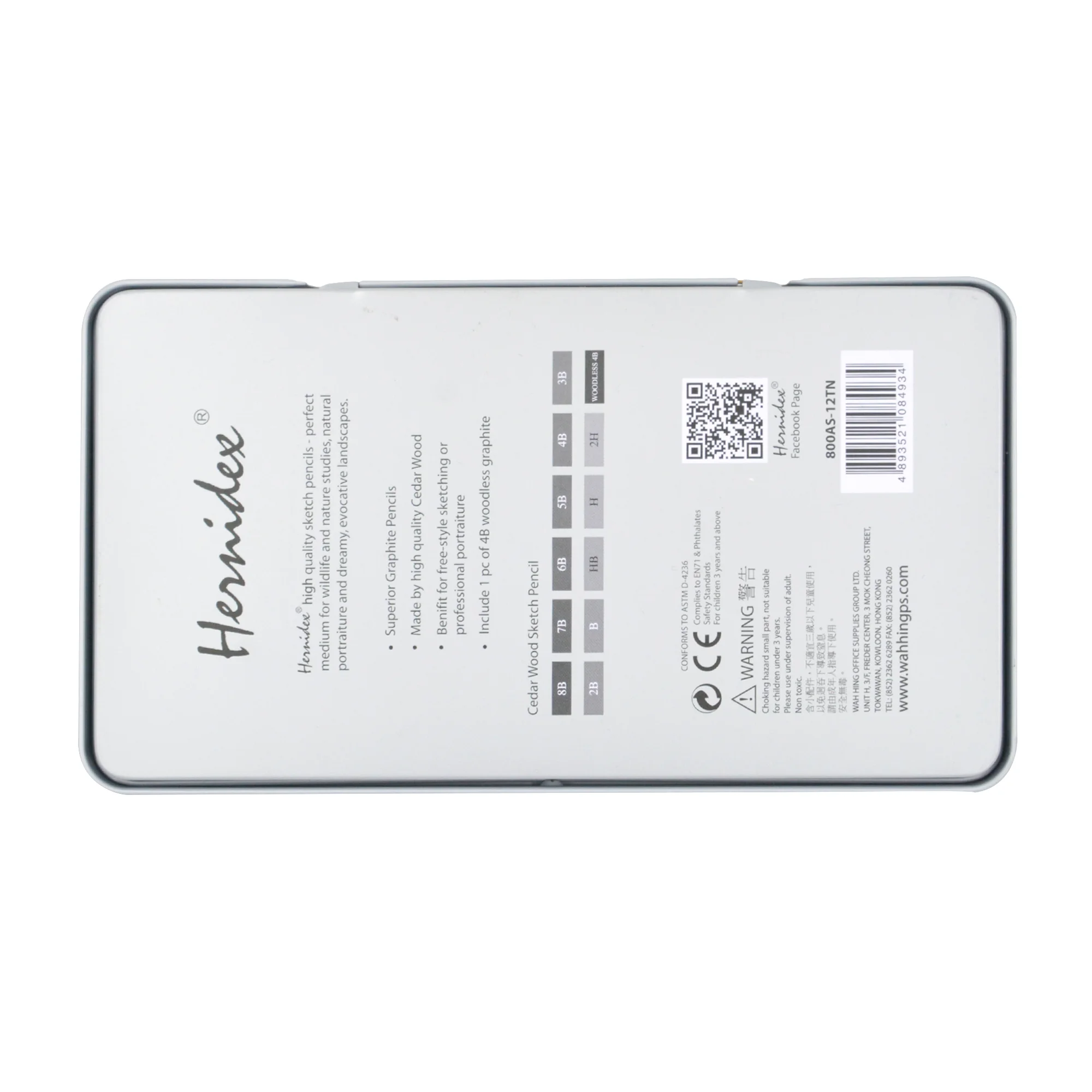 مجموعة أقلام رسم 12 قطعة من HERNIDEX 800AS-12TN، خشب الأرز، 2H-8B لفن الرسم، أقلام جرافيت احترافية، مستلزمات الفنانين،