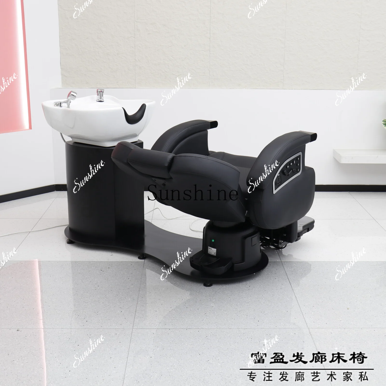 

New high-end electric massage shampoo bed rotatable reclining hair salon special chair TF