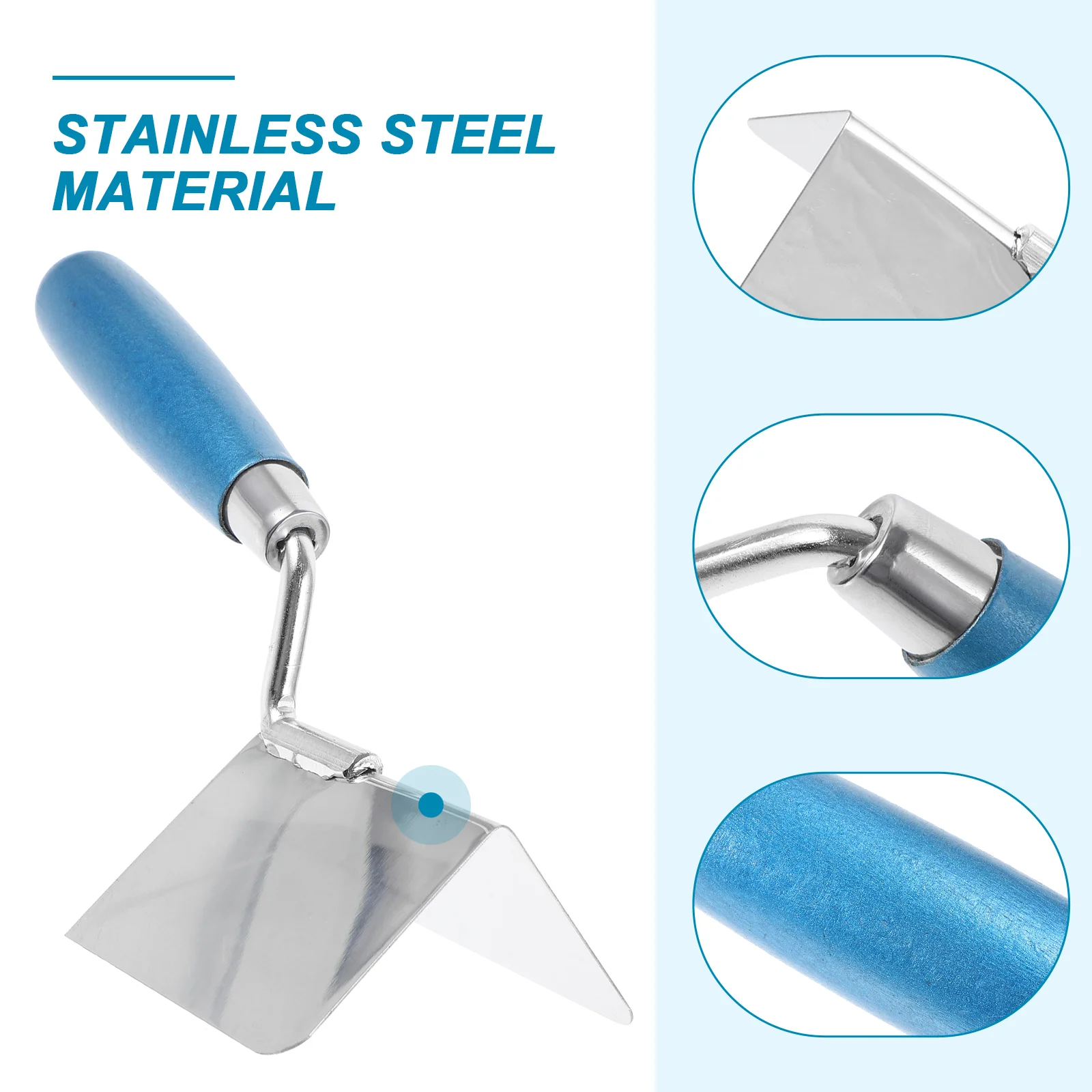 s Stainless Steel Drywall Corner Outside Rounded Edge Trowel Plastering Tools Concrete Angle Puller Multifunctional