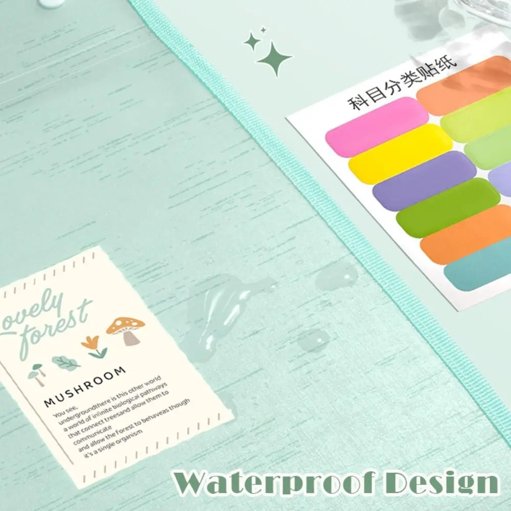 Простая сумка для файлов формата А4, ручная 13-слойная папка для хранения тестовой бумаги, классификация, большая вместительная сумка для данных для студентов