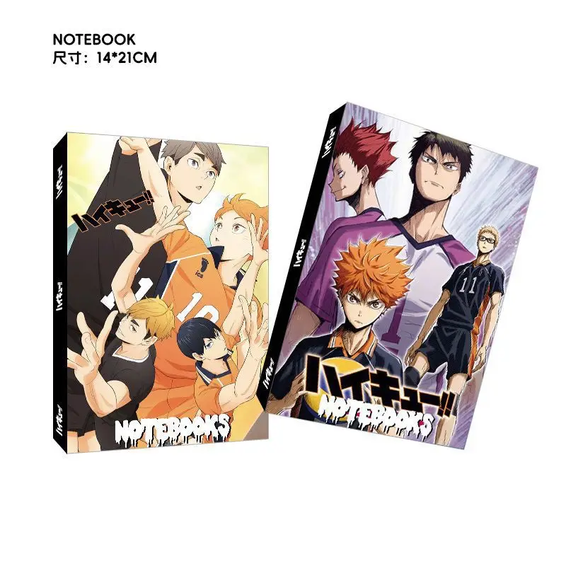 32PCS Shoyo Hinata Tobio Kageyama Kei Tsukishima Kotaro Bokuto Popular Animation 2D Peripheral Student Gift Stationery Notebook