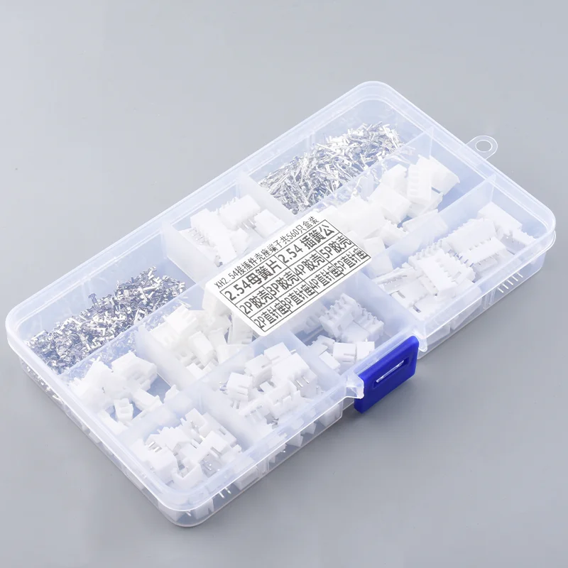 560pcs XH2.54MM connector shell 2P/3P/4P/5P male/female connector shell/straight needle seat