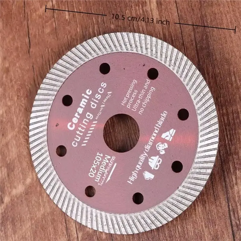 AB46-Turbo Cutting Disc Set(5Pcs) For Angle Grinder- Heavy Duty Construction Saw Discs For Porcelain Tile Marble