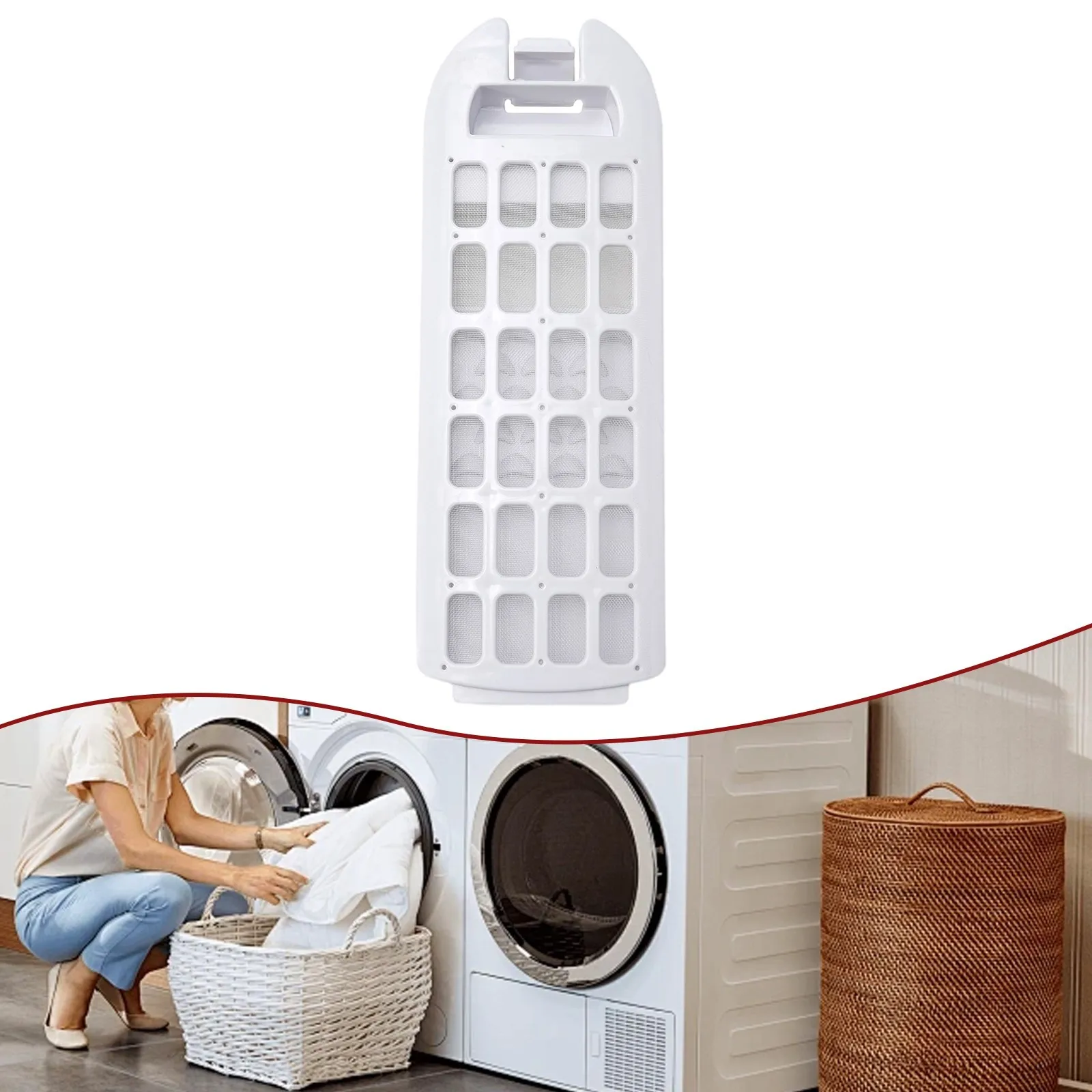 For Haier Washing Machine Lint Filter Box, ABS Plastic Washer Filter Net, Replacement Cleaning Filter Spare Parts