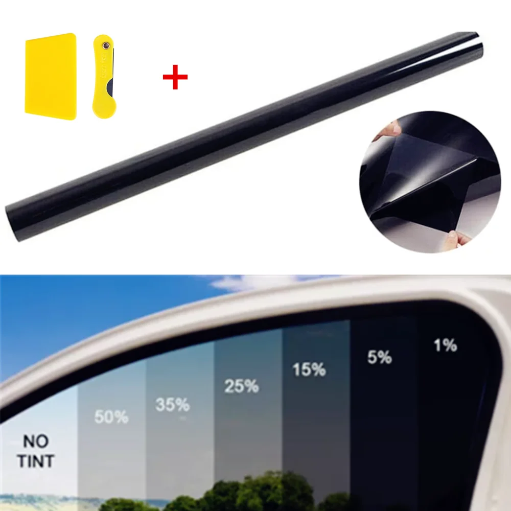 Window Tint Film Solar Reflective Mirror Film Shade Film Glass Stickers 1/5/15/25/35 Percent VLT Window Film UV Cut 3Mx50CM