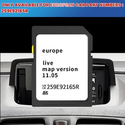 2023 V11.05 259E92165R for Renault Clio/Megane/Kangoo/Master/Mascott,CARMINAT Live Navigation SD Card Satellite Nav Map