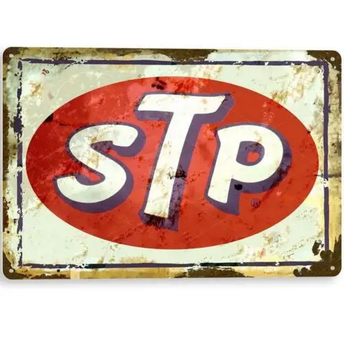 Y1,STP Motor Oil Vintage Tin Sign Retro Garage Auto Shop Gas Station Decor -aluminum