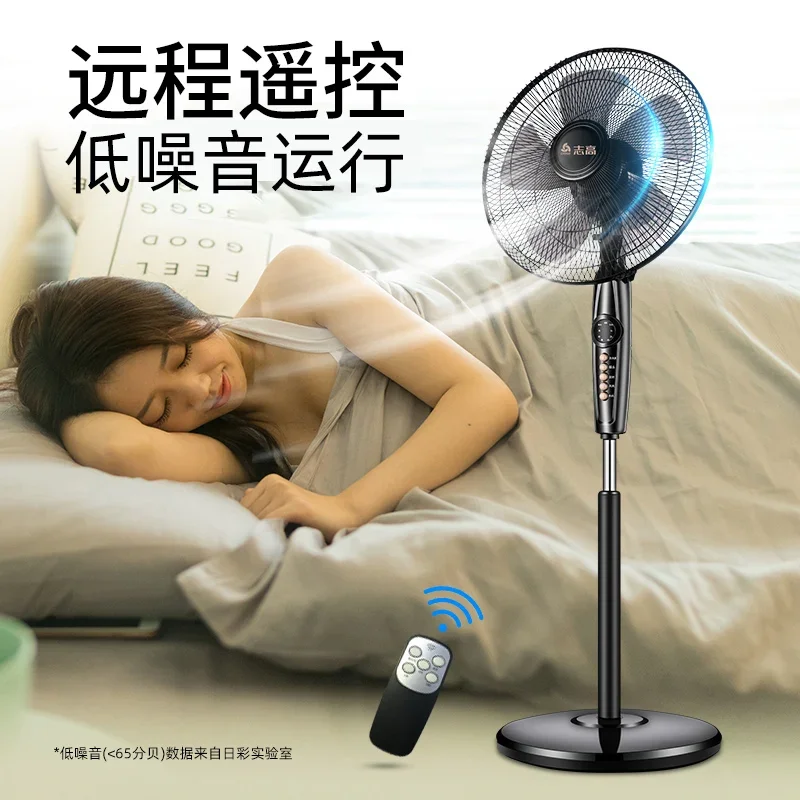 220V Chigo Standing Fan Remote Control High Wind Power Industrial Home Office Desk Floor Fan for Summer DS