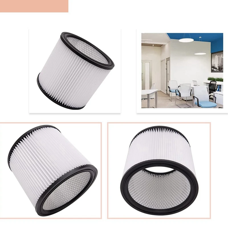 فلتر بديل 2X من Hot لـ Shop-Vac 90350 90304 90333 بديل يناسب معظم المكانس الكهربائية الرطبة والجافة 5 جالون وما فوق