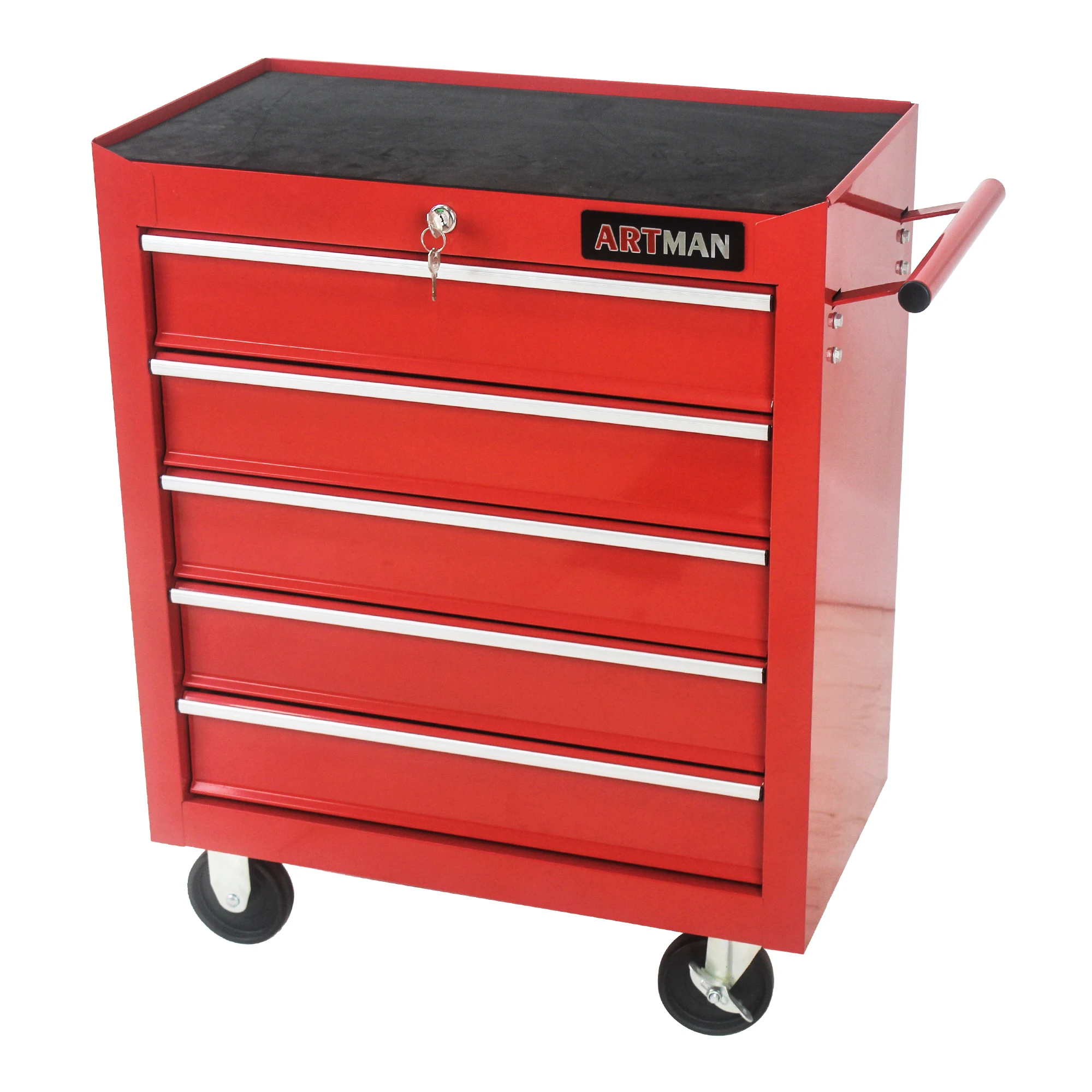 Assembly Attachable Ball Box Box lockable Drawers Tool Trolley Used Wheels 5 Drawer Tool Chest, Tool Storage Cabinet for Garage
