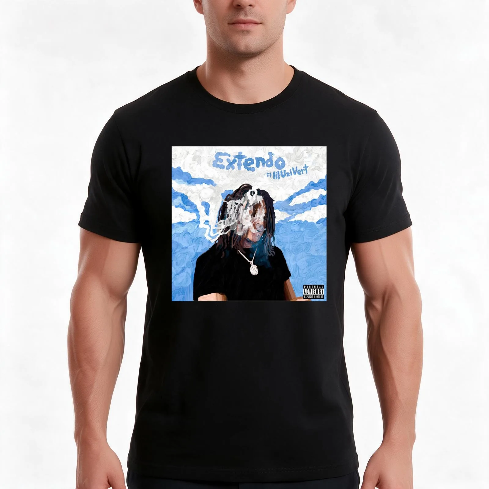 young nudy-extendo T-Shirt Summer Casual Cotton Tee Oversized Streetwear Tops Vintage Graphic Print Loose Fit Short Sleeve