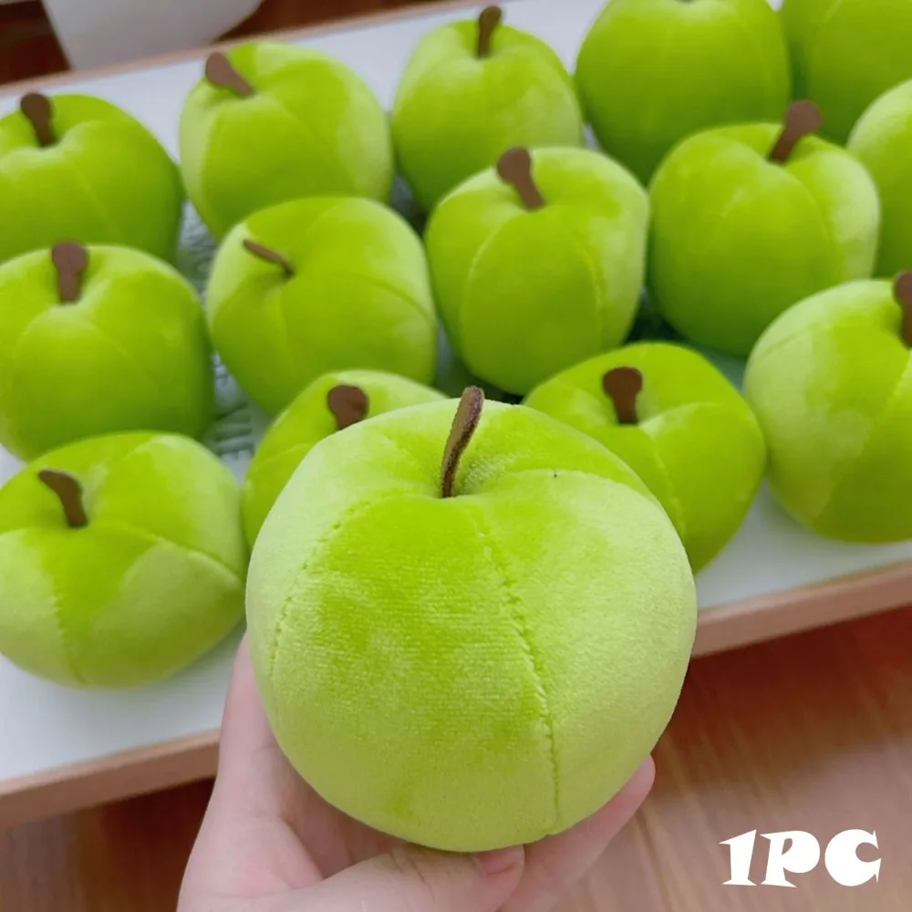 

Creative Gift 10cm Apple Plush Toy PP Cotton Soft Decompress Fruit Toy Stress Relief Blue Color Small Ornament