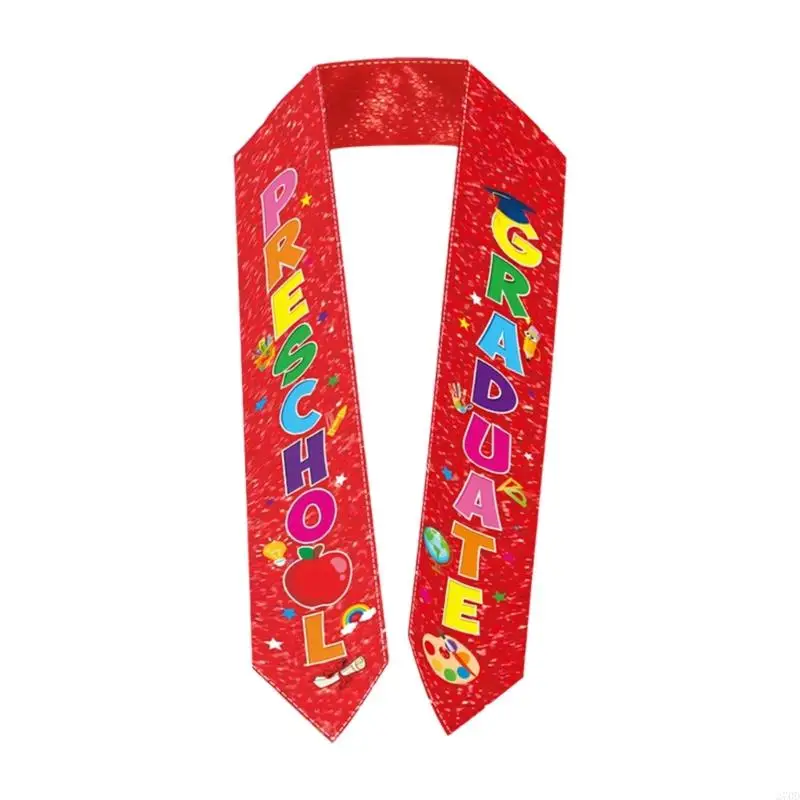 Colorful Preschool Graduate Sash With Fun Designs For Kindergarten Celebration Party Accessory
