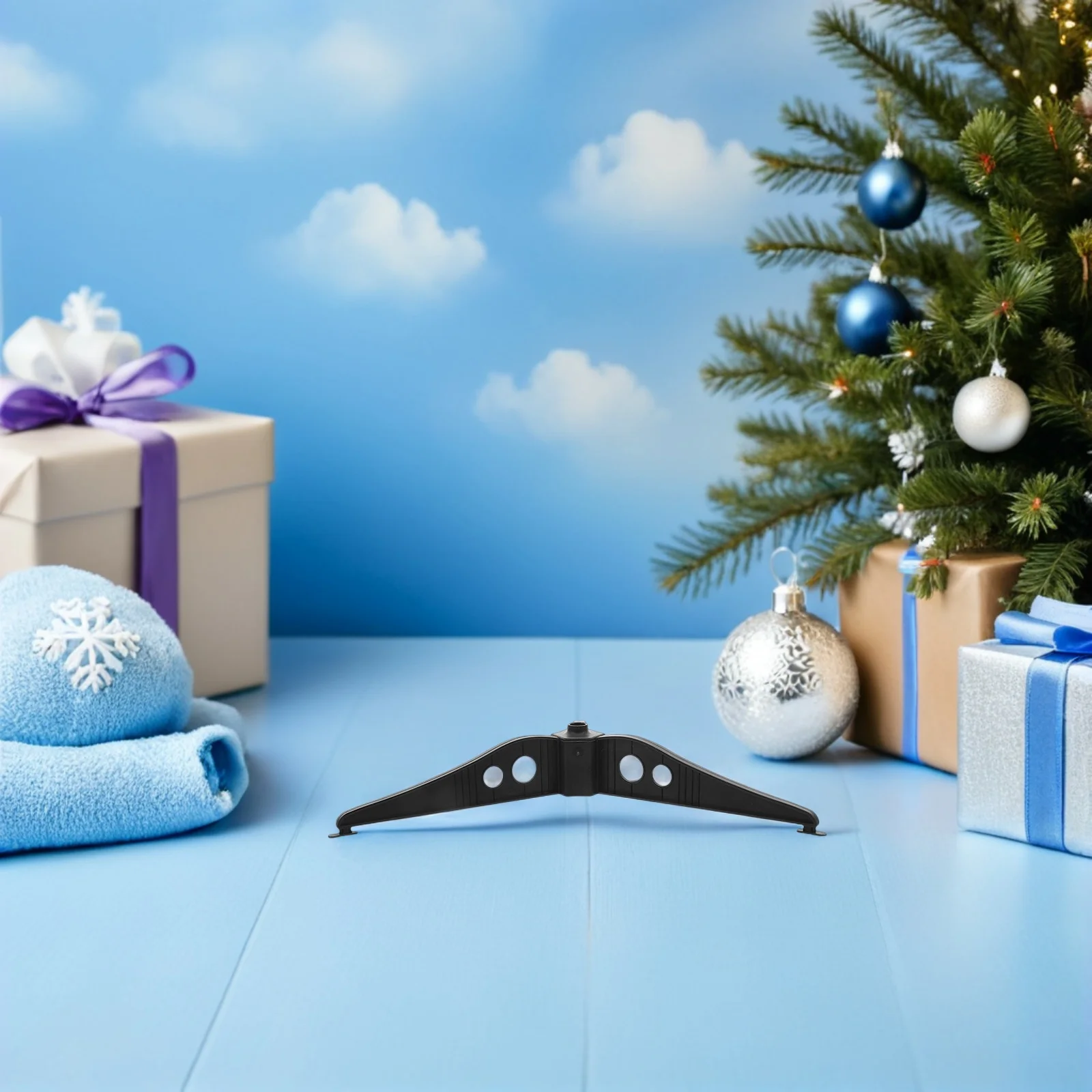 

4Pcs Christmas Tree Stand Base Detachable Artificial Tree Holder Support Bracket for Xmas Decorations Home Office Use