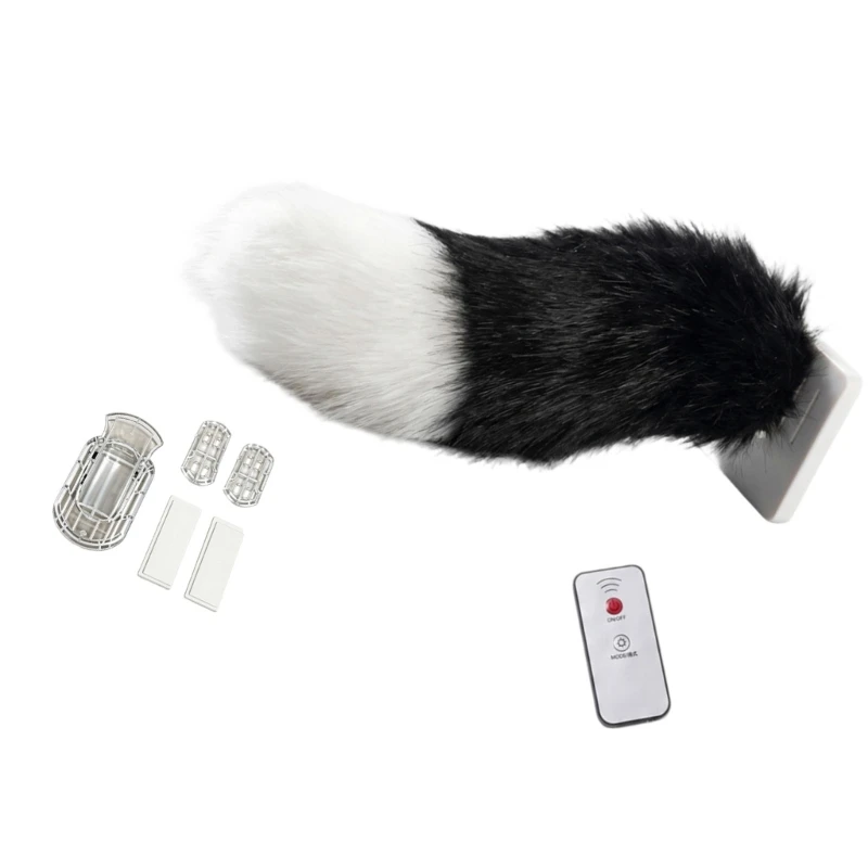 

Plush Animal Tail Auto Electric Tail Decoration For Vehicle Rear Bumper Cosplay