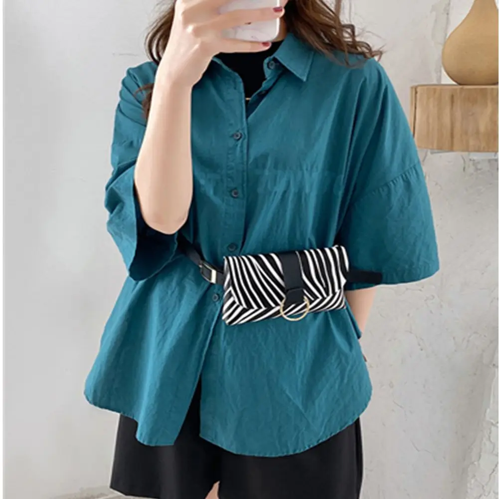 

Color Female Girdle 2 In 1 Coin Purse Leopard Stripe Flap Leather Fanny Pack Belt Mobile Phone Bag Waist Bag Ladies Belt Bag