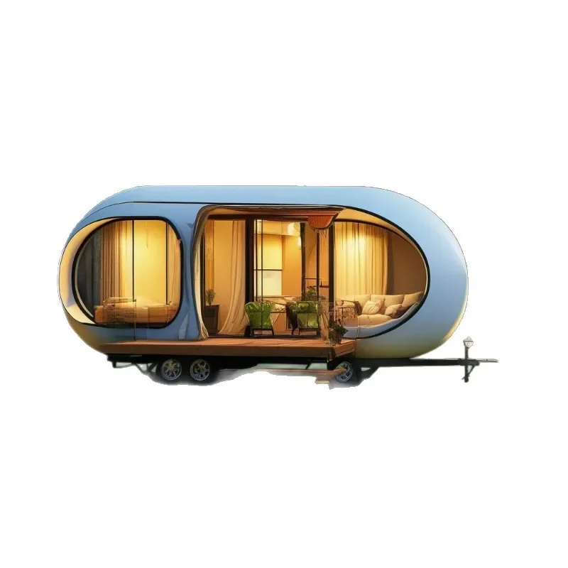 Internet celebrity capsule mobile house resort hotel creative sun room star room camping bed and breakfast seaside room
