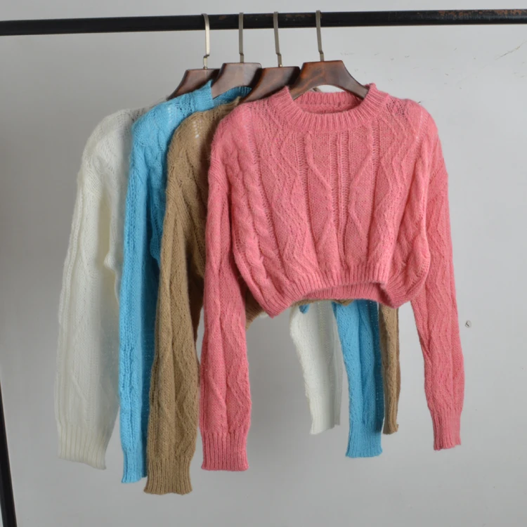 

Loose Women's Knitwear Sweater Autumn Winter Lazy Sle Turtlene Long Sve round Ne Pullover Cozy Fluffy Soft Pure Color