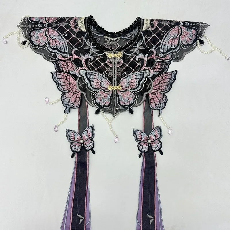 

Cloud shoulder bachelor's uniform graduation season wear accessories versatile hanfu women's embroidery fashion antique