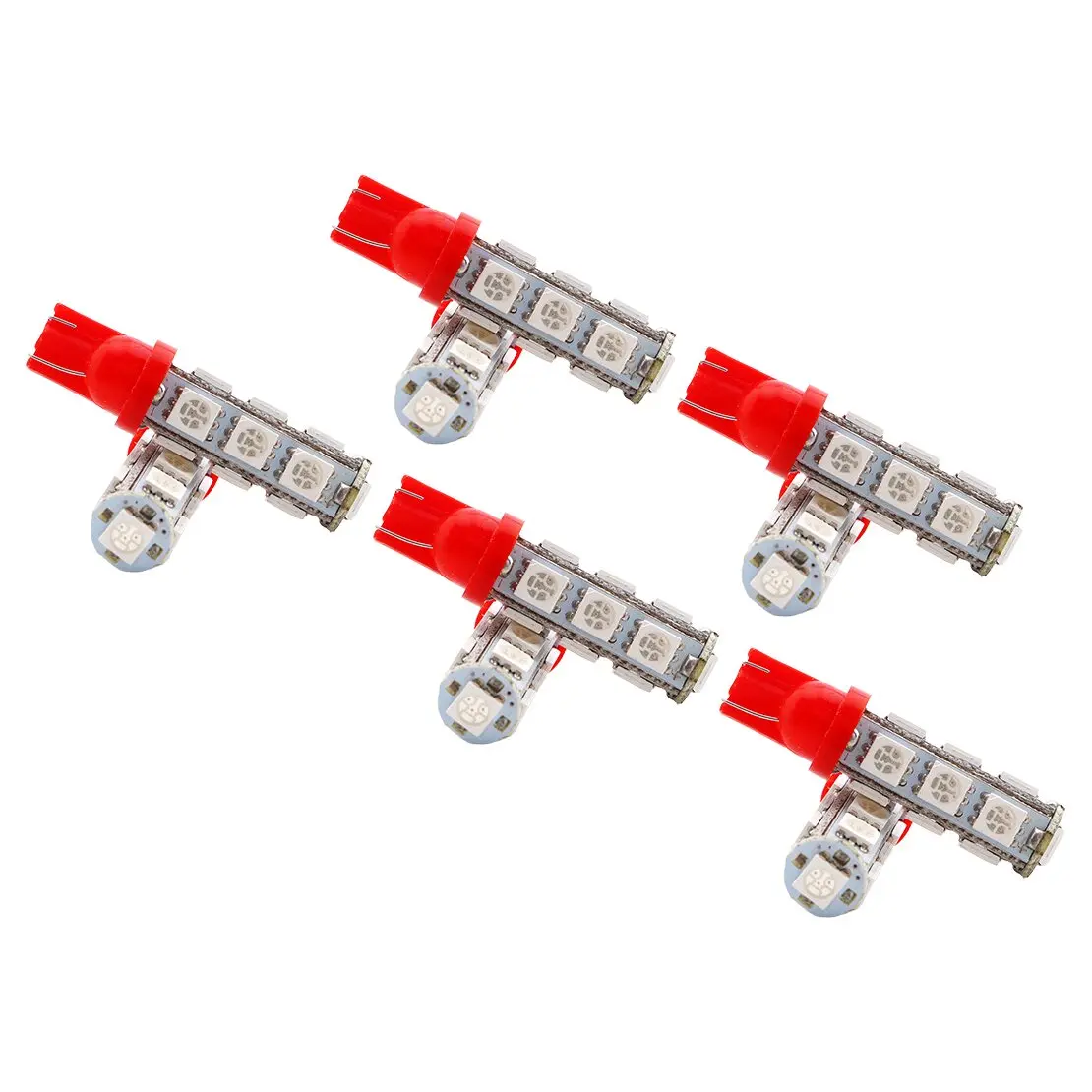 10Pcs Red T10 5050 W5W 13SMD LED Light Lamp Bulb 12V 5W for RV Camper Car 193 194 2821 921 922 158 160 161 161B 168 168A 912