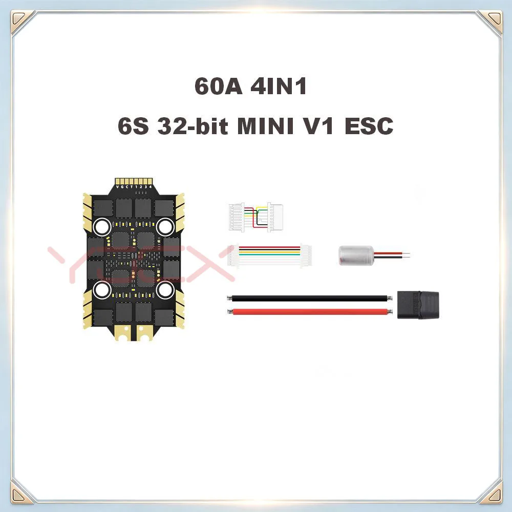 New 60A 4IN1 MINI 8S 32-Bit V1 BL32/AM32 ESC for FPV Racing Quadcopter 3-8S Voltage Drone Repair Part