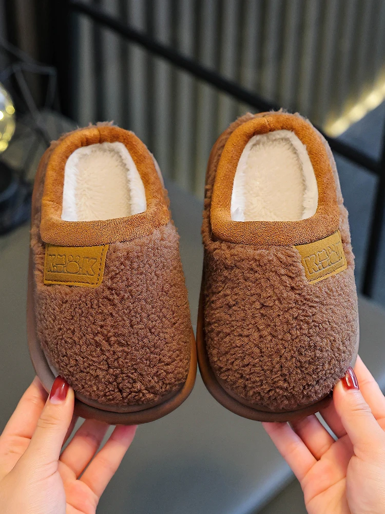 Children's home shoes autumn and winter new items for boys and girls indoor home student slippers winter home slippers