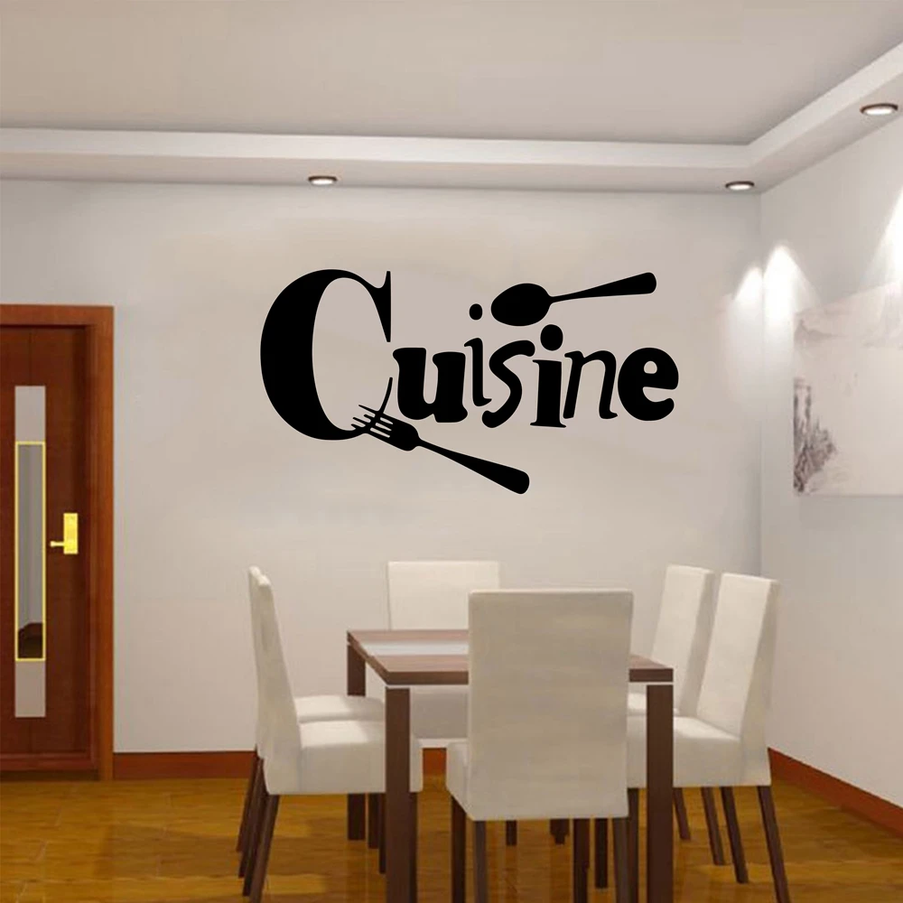 1pc kitchen waterproof wall sticker vinyl self-adhesive art sticker suitable for kitchen dining room home wall decoration diy