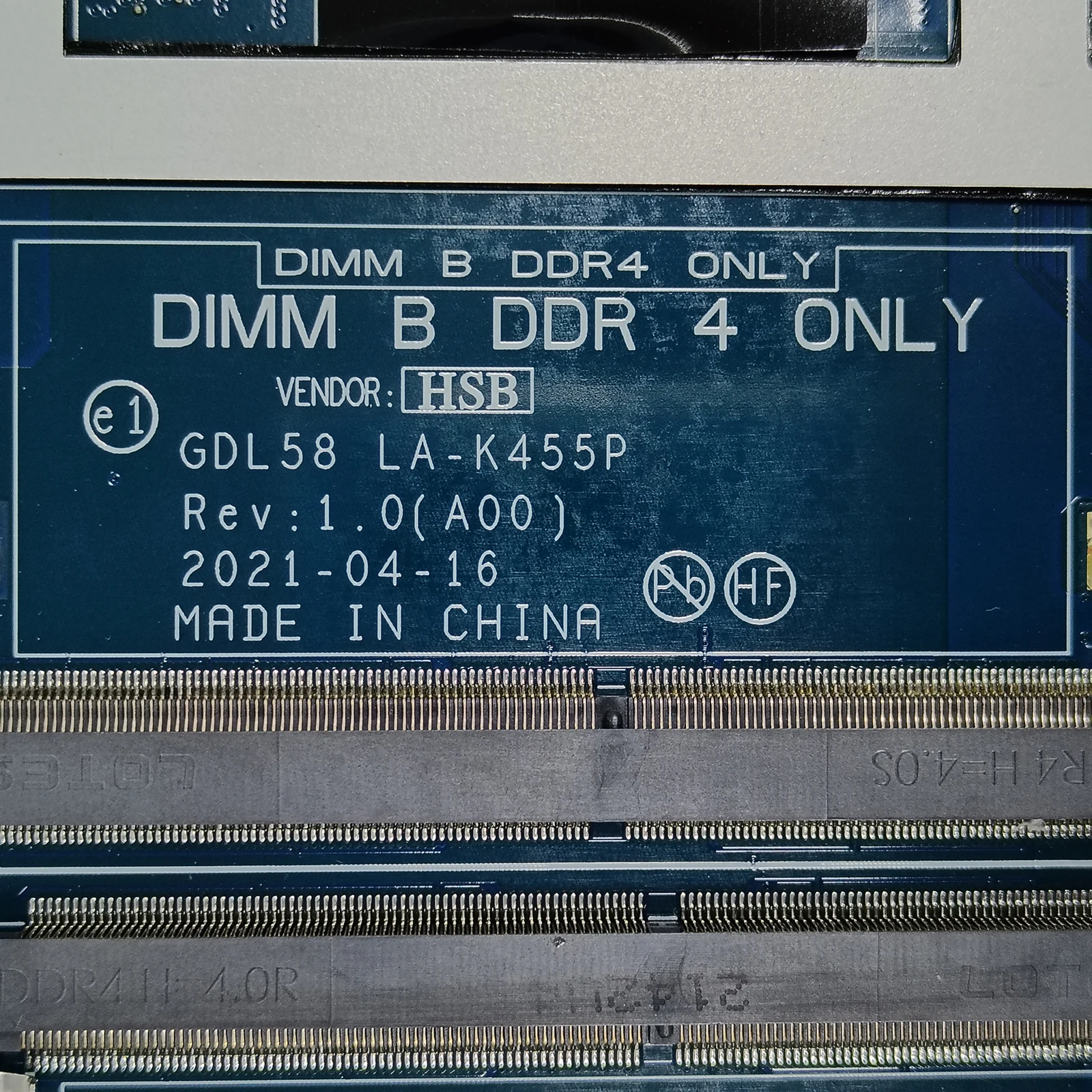 LA-K455P para Dell G15 5510 5511 Laptop Placa-mãe i5-11260H i5-11400H i7-11800H CPU 4GB RTX3050 RTX 3050Ti Mainboard