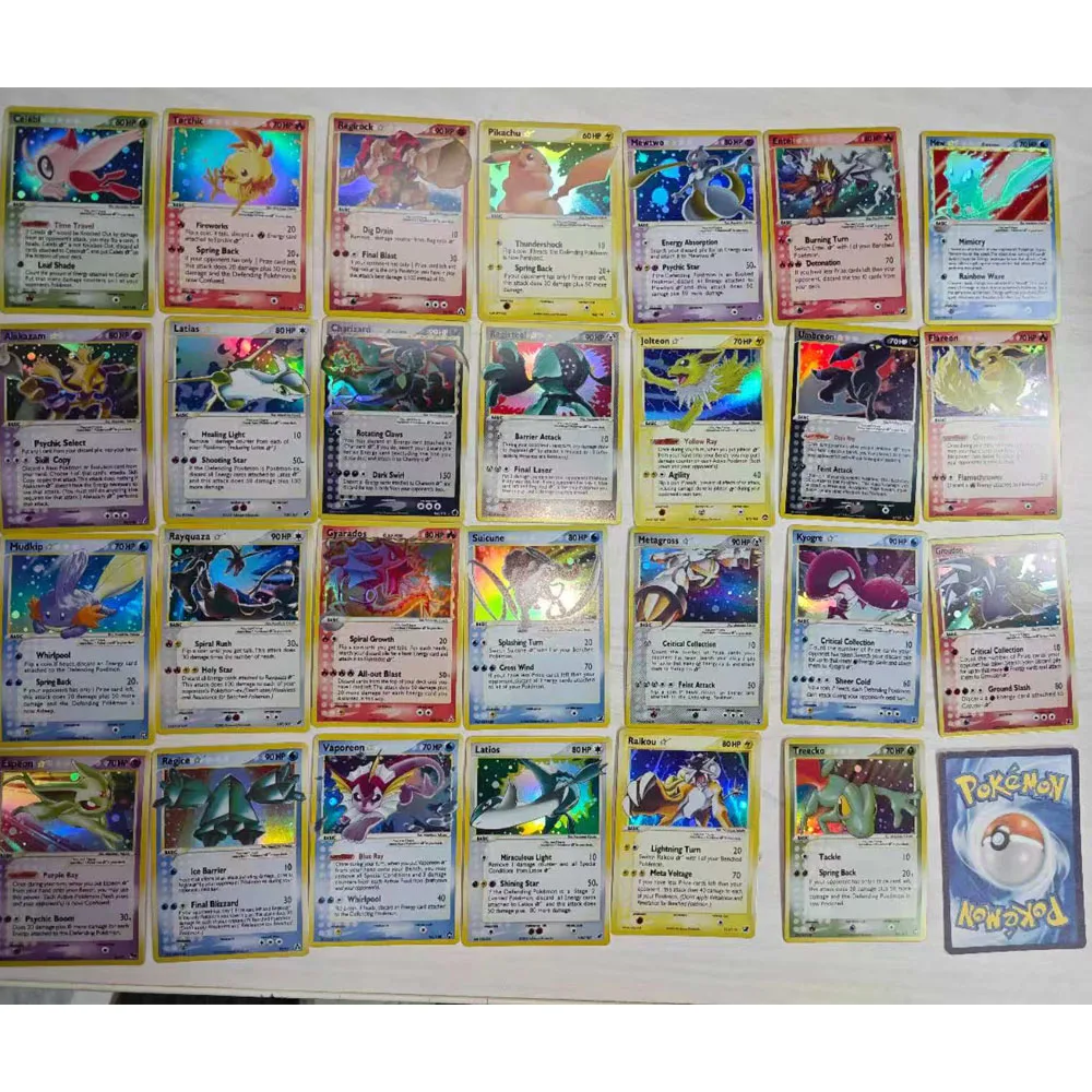 

27pcs Pocket Monster Pkm Cards English Japanese Star Card Collection Game Umbreon Trading Battles Perfect PTCG Proxy Male Gift