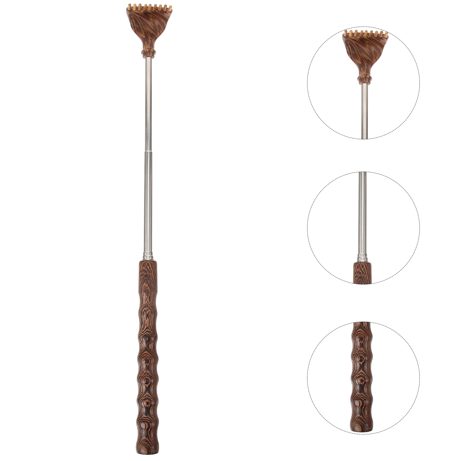 

Wooden Back Scratcher Manual Itching Scratcher Retractable Back Itching Tools Body Scratching Massager Long Handle Itching