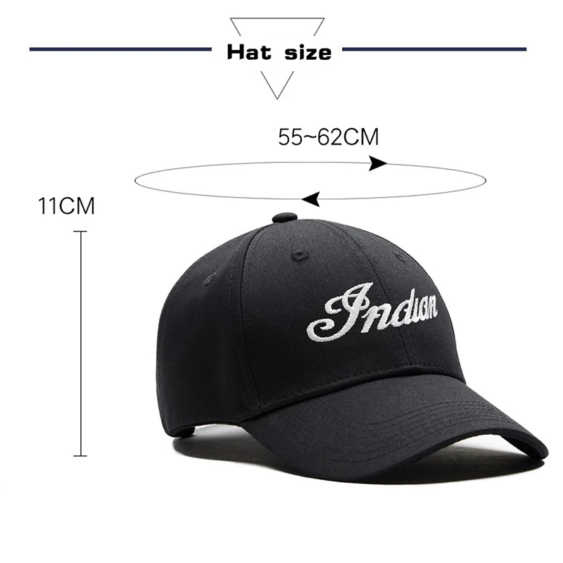 Motorcycle Embroidery Hats Casual Baseball Caps Sunscreen Hat for Indian Scout FTR CHIEF SPRINGFIELD CHIEFTAIN ROADMASTER