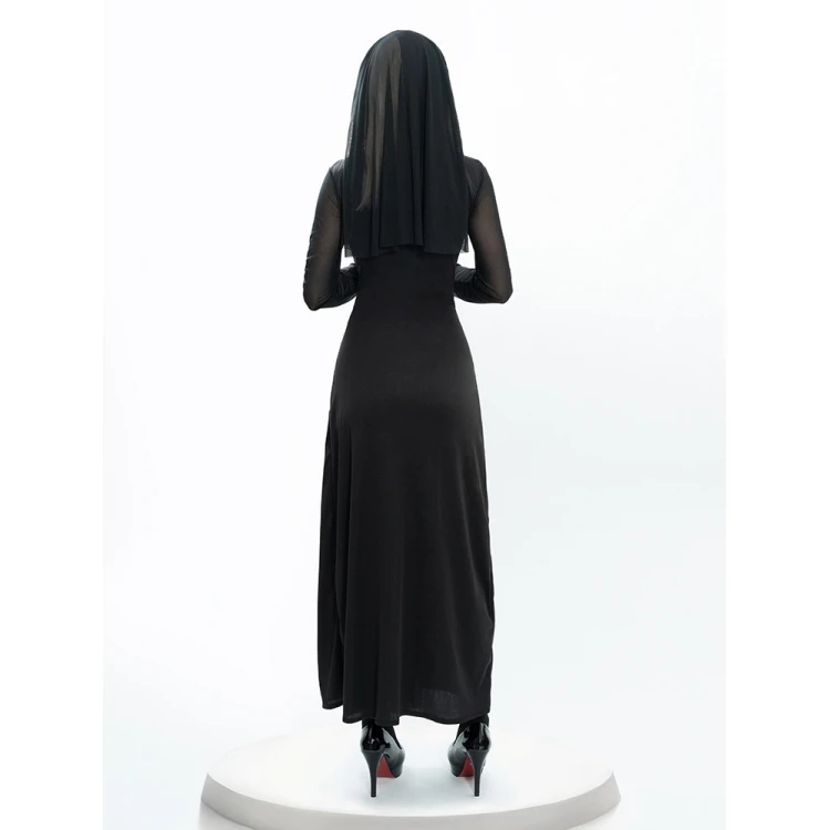 Fsia de Freira Sexy para loween, Festival, Cosplay, Roupas de Performance de Palco para Adultos, Moda Étnica Fena ...