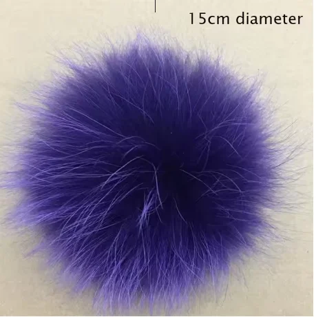 Big Size DIY Real Fox Fur Pompoms Raccoon Fur Pom Poms Balls Natural Fur Pompon For Hats Bags Shoes Scarves Accessories, image 15