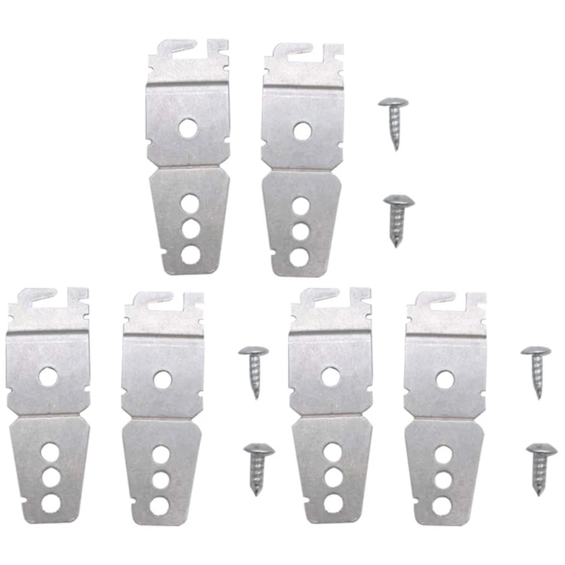 Set of 6 Dishwasher Mounting Bracket Set Dishwasher Parts Reliable Dishwasher Gear Support Metal Material for Dishwasher 918D