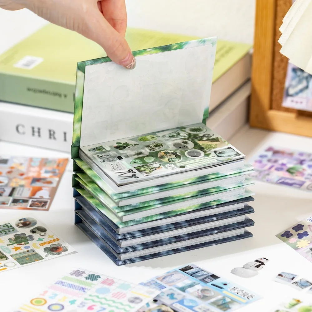 

Yuxian Yanbian Die-Cut Sticker Album - "Mindful Thoughts" Vintage Design Supplies Ideal for DIY Card Making AnimeWorlds Store