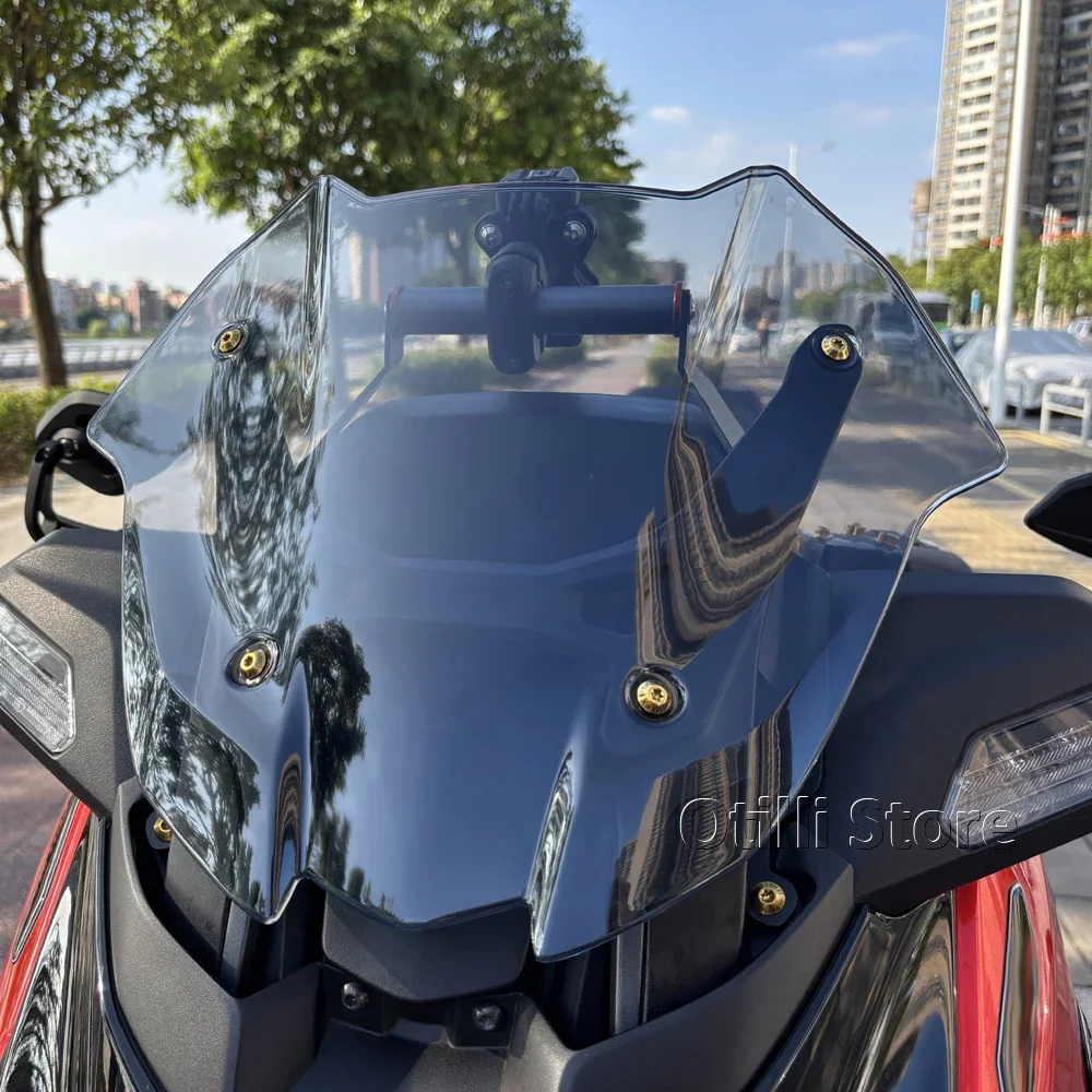 

XMAX300 2025 New Motorcycle Sport Short Wind Deflector Windscreen Front Screen Windshield Fairing For YAMAHA XMAX 300 X-MAX300