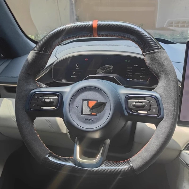 

Для Zeekr 001 7X 007GT MIX 009 DIY индивидуальный чехол на руль «все включено» сшитый вручную