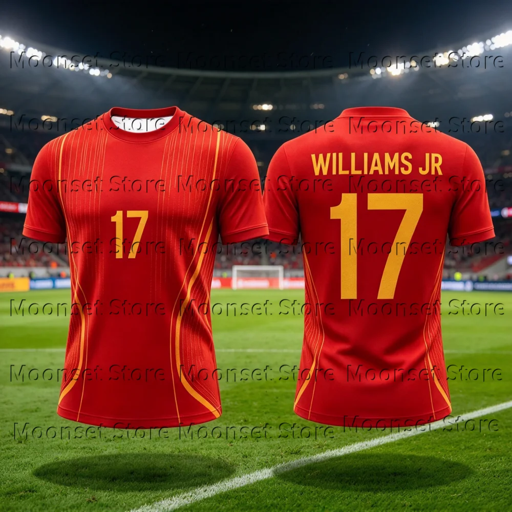 2026 Summer Yamal Soccer Tops  Football Shirts Jersey Hot Sale Fan Memorial Shirt Casual Sports Top for Kids Shirts Teens Adults